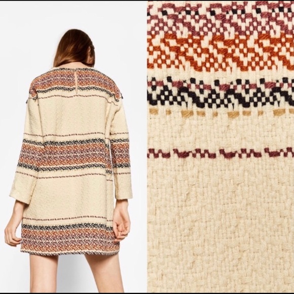 Zara Trafuluc Woven Boho Tassel Dress - Picture 3 of 4